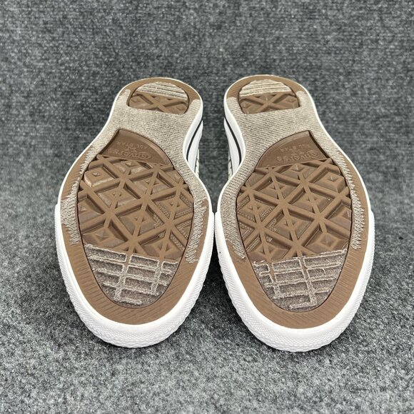 Converse Sneakers Womens Size 9 Cream Canvas Gold Chuck Taylor All Star Low Lace - Picture 11 of 12